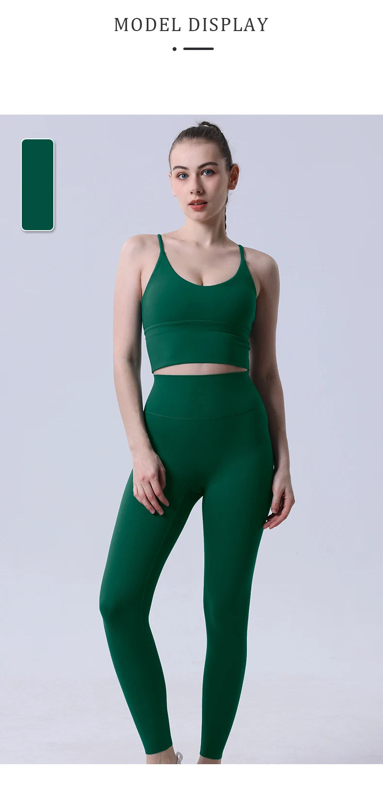2 Piece Yoga Clothes Women's Tracksuit Athletic Wear Pilates Fitness Suit Gym Workout Push Up Clothes Sports Bra Leggings Suit