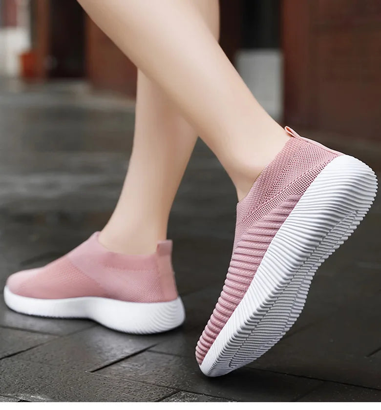 Breathable Flats Elastic Flat Shoes For Women Sneakers