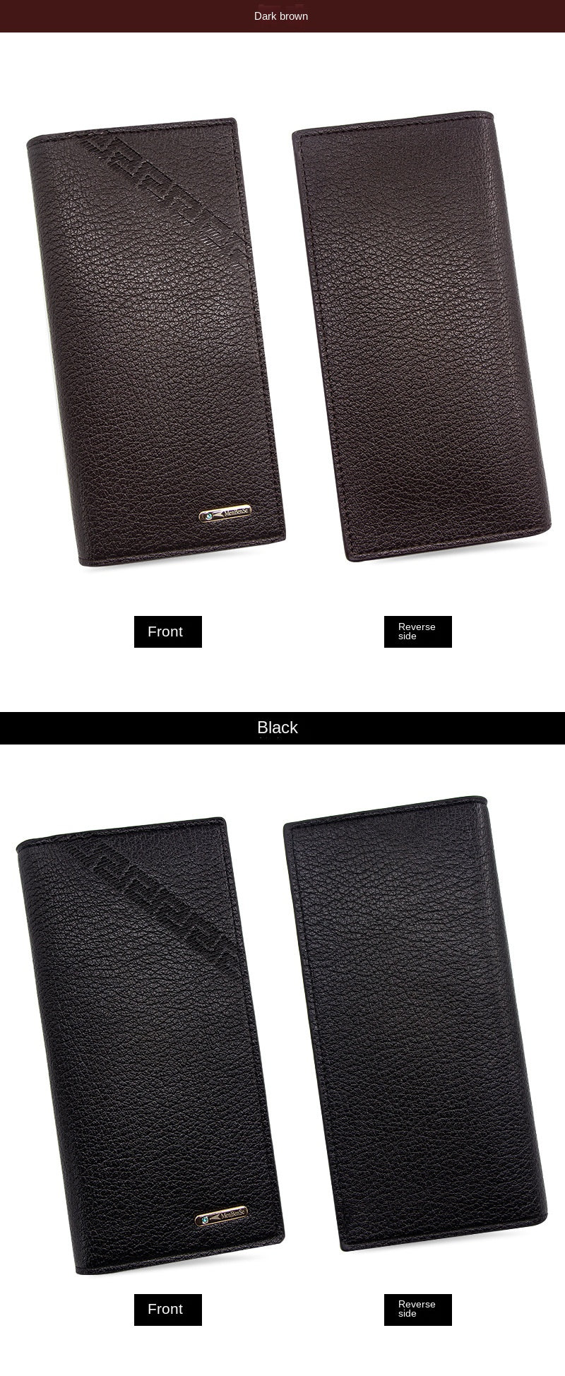 Men's Wallet Long Fashion Multiple Card Slots Men's Wallet Slim Long Thin Mens Luxury Wallet Designer Wallet Men with Coins Bag