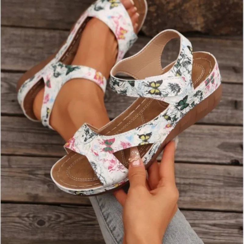 Summer Women Shoes Sandals Elegant Walking Shoes Beach Ladies Shoes Wedge Women's Sandals Non-Slip Footwear Sandal Women Female