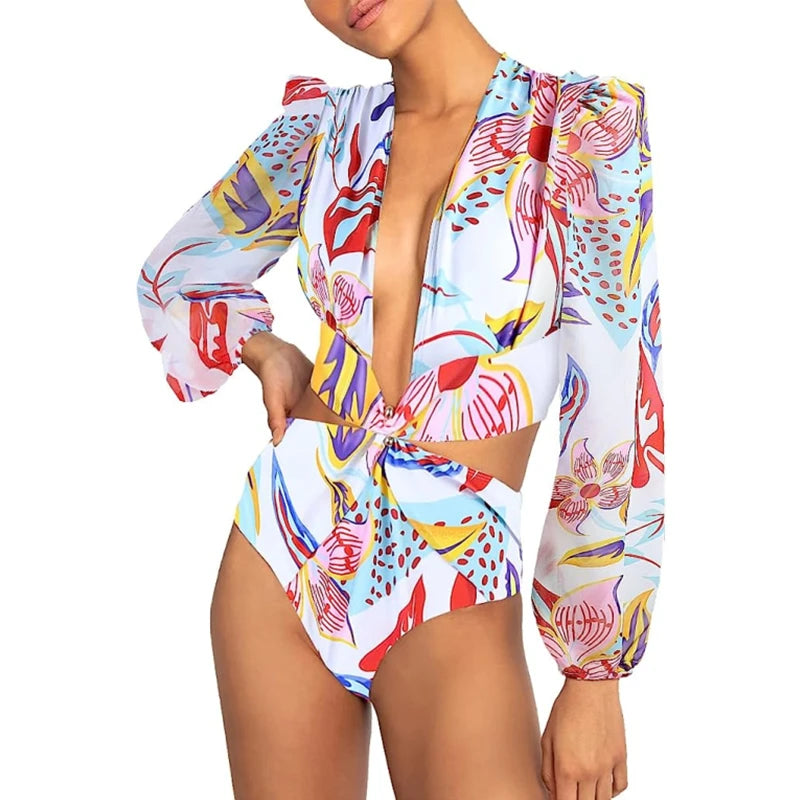 Women Surfing Two Piece Swimsuit