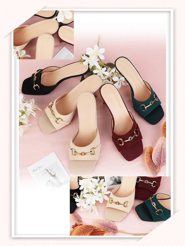 Women High Heels Sandals Slippers