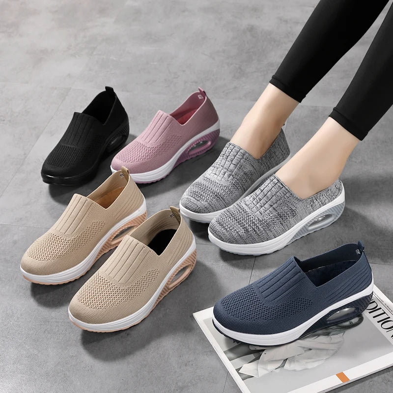 Women Walking Shoes Air Cushion Non Slip Orthopedic Shoes