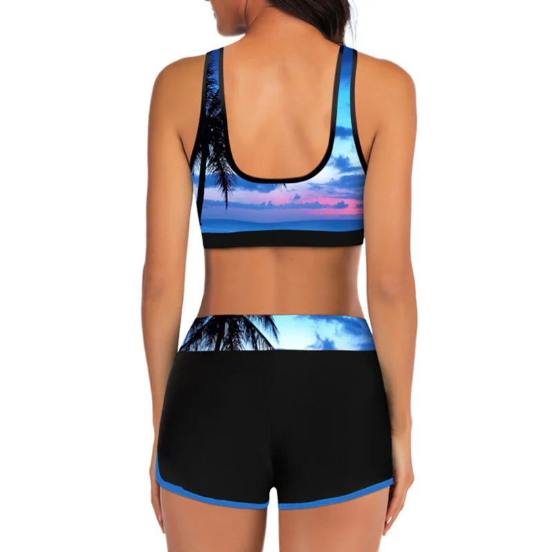 Swimsuit Women Sporty Tankini Sets