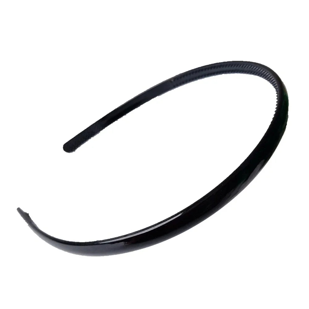 2024 Plastic Leopard Fashion Men Women Unisex Black Hair Head Hoop Band Sport Headband Hairband Hair Accessories