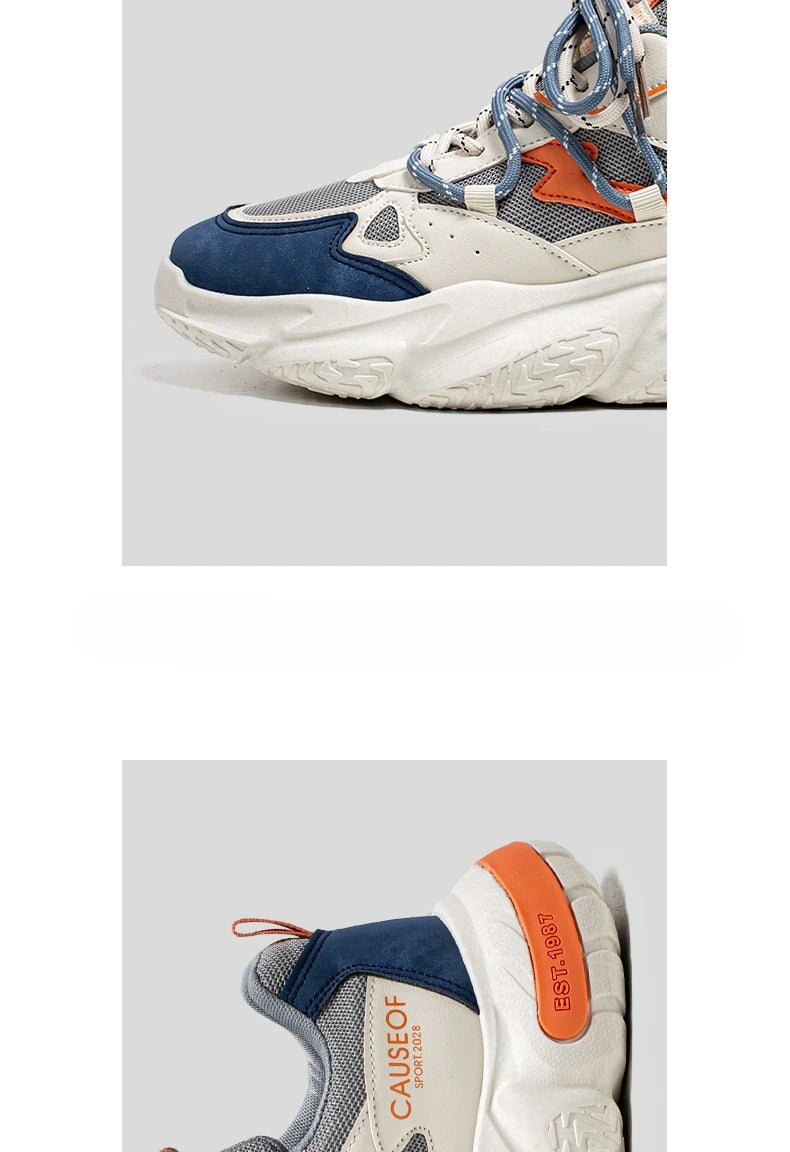 2024 Autumn Men Shoes Fashion Chunky Sneakers Height Increasing Casual Shoes Male Trainers Sports Shoes Zapatos Hombre
