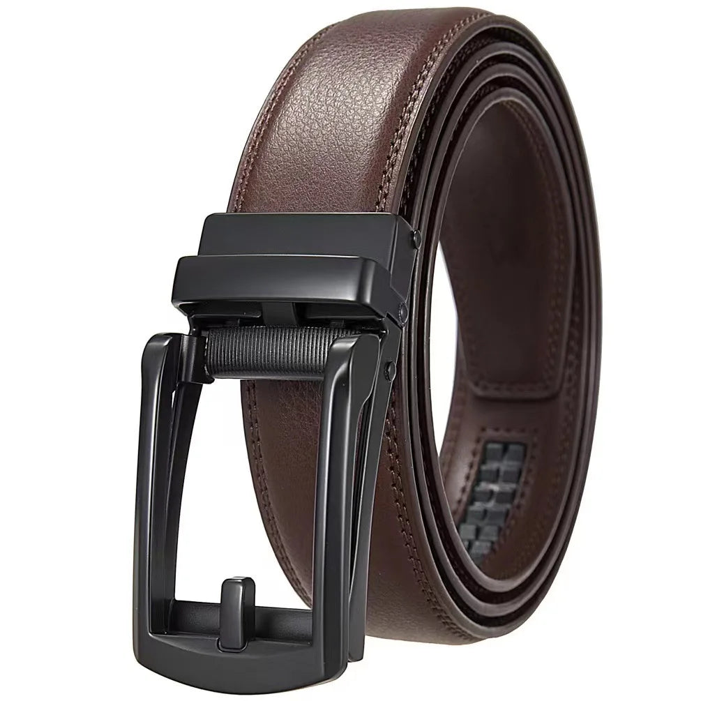 Fashion Business Men'S Belt Genuine Luxury Brand Belt Metal Buckle Belt High-Quality PU Leather Soft Belt With Cargo Pants Jeans