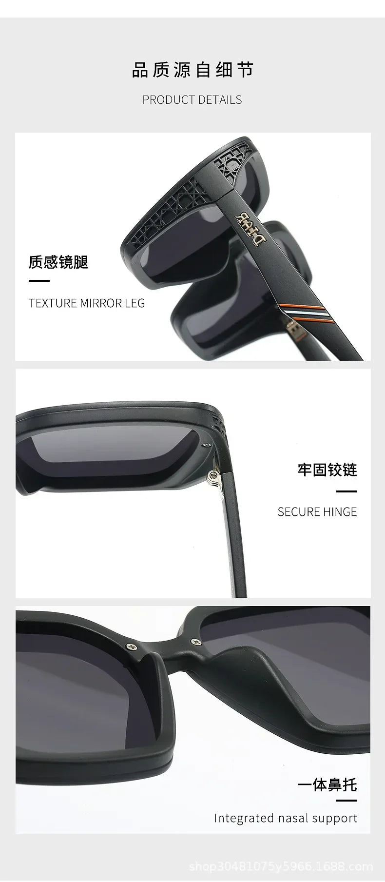 2025 New Fashion D-Logo Square Sunglasses for Women Trendy Street Style Sun Glasses Unisex Outdoor UV400 Protection Goggles
