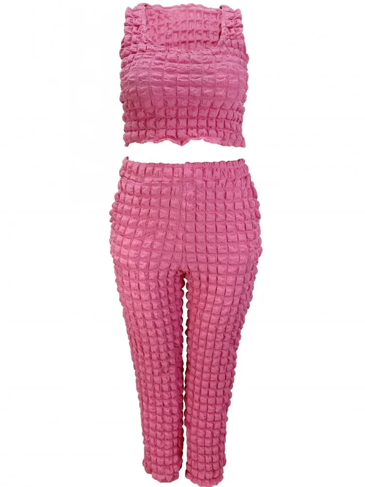 2 Piece Women Sets 2025 New Arrival Plus Size Summer Matching Sets Print Two Pieces Sets Top Pants Suits Outfits Clothing
