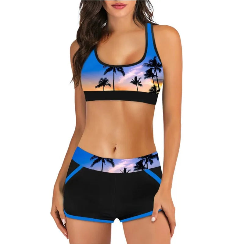 Swimsuit Women Sporty Tankini Sets