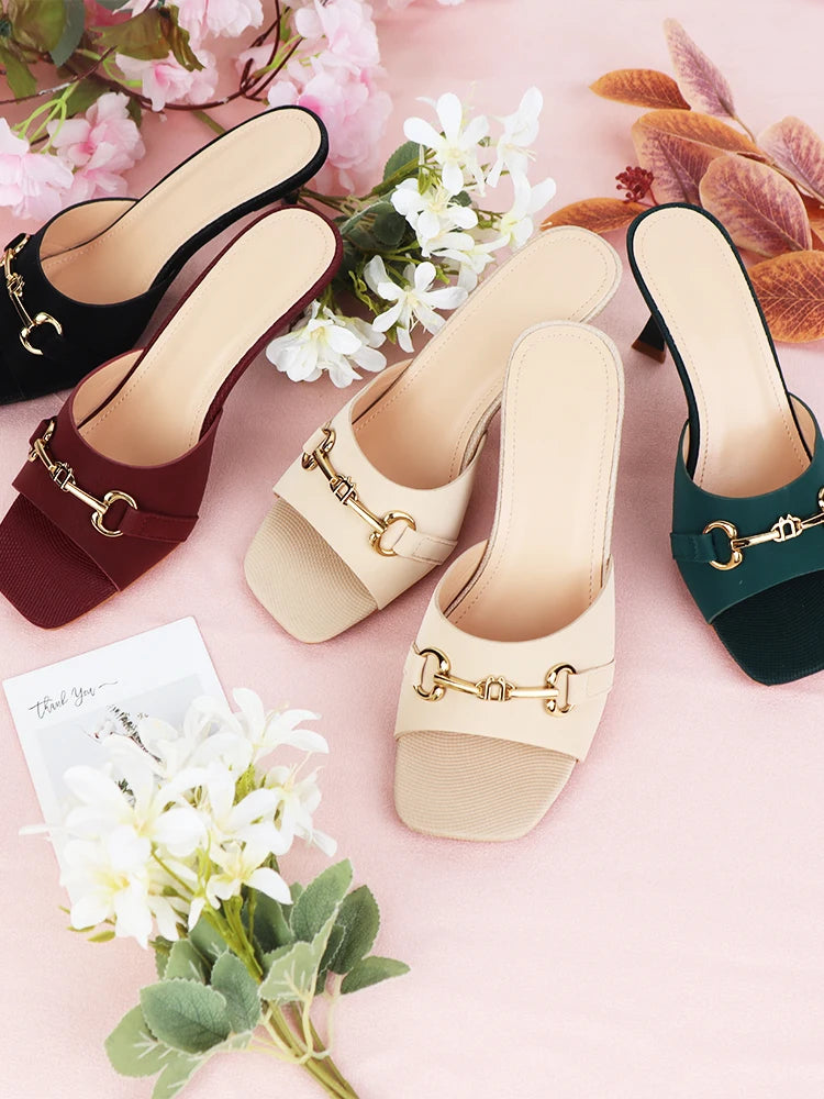 Women High Heels Sandals Slippers