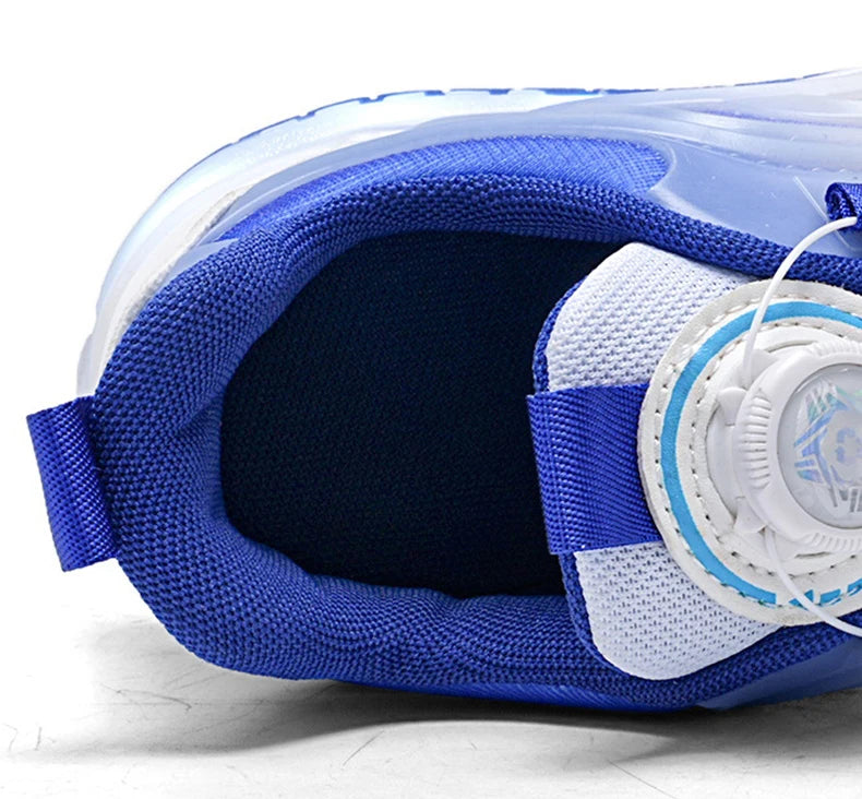 Kids Roller Skate Sneakers Glowing Sports Luminous Sneakers Skateboard USB Charging