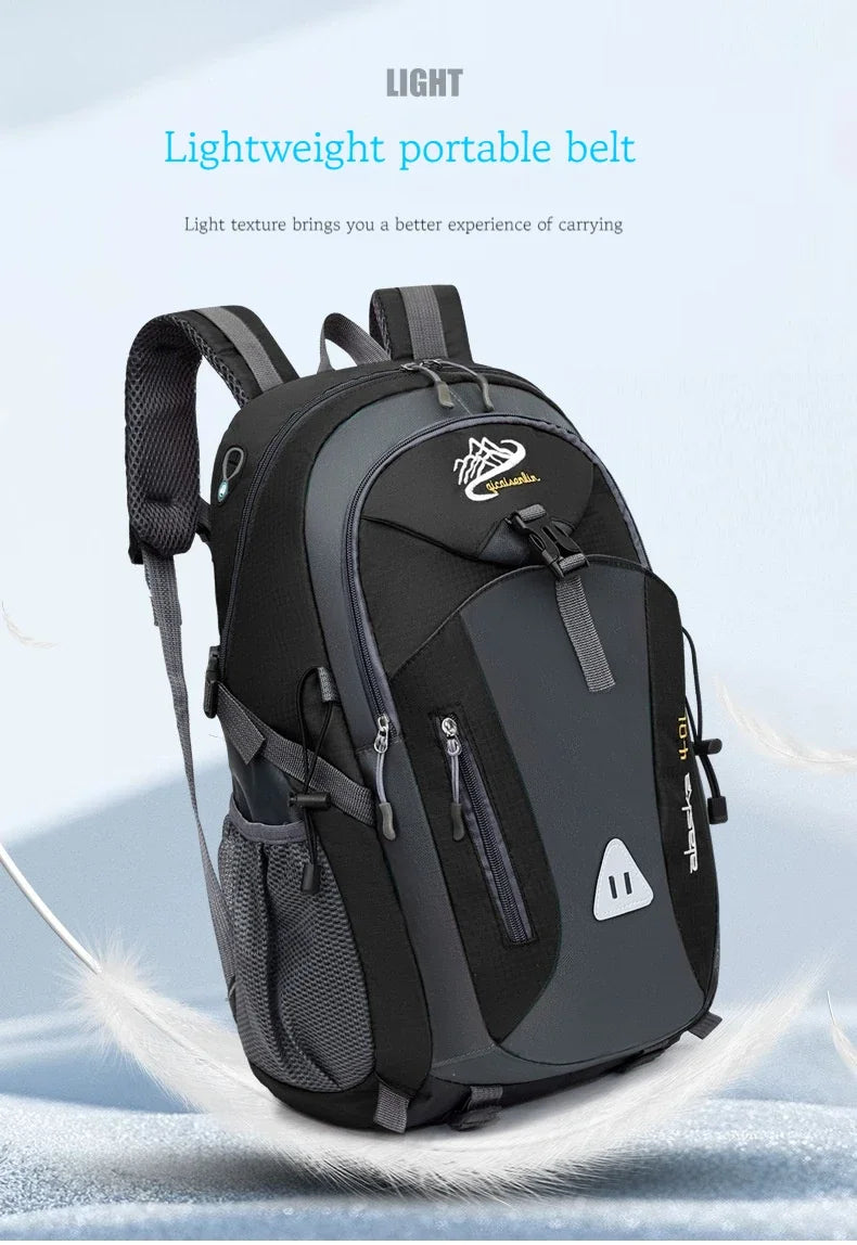 Men Backpack Nylon Waterproof Men Casual Outdoor Travel Backpack Hiking Camping Mountaineering Backpack Sports Bag Women