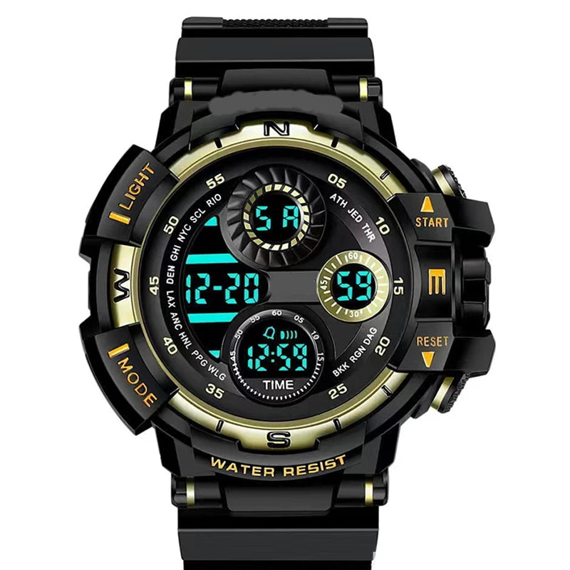Military Digital Watch for Men Outdoor Men's Sports Watches Clock Waterproof Luminous Chronograph Student Electronic Wristwatch