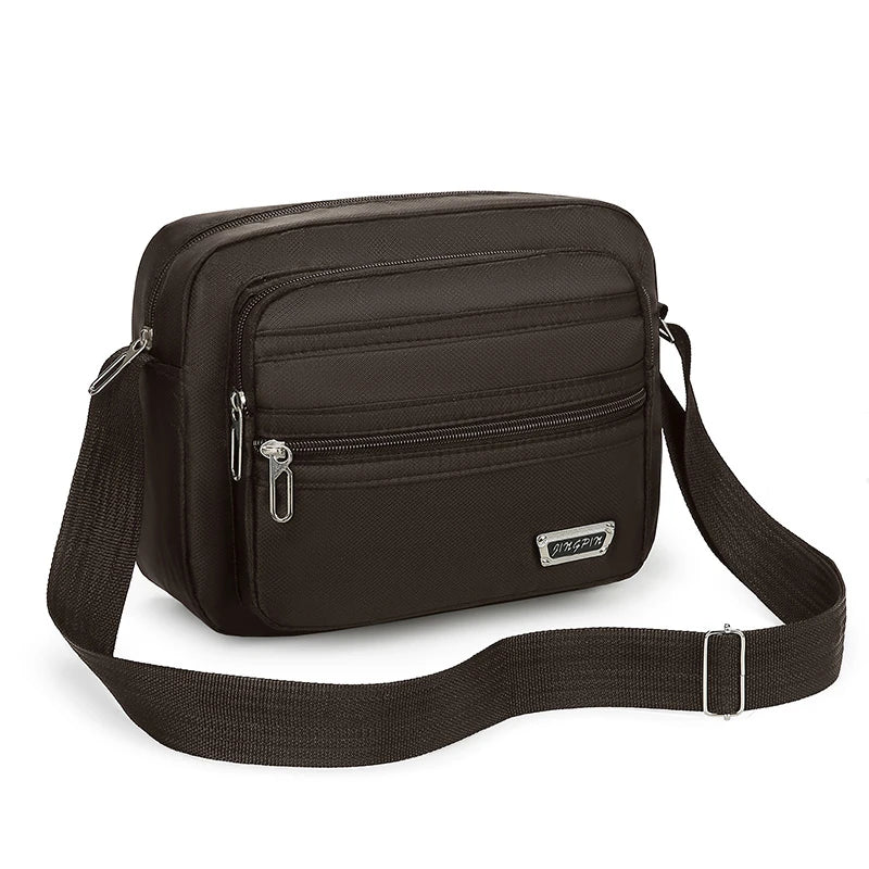 Large Capacity Men's Bag Single Shoulder Bag Waterproof And Wear-resistant Backpack Multiple Pockets For Business Business