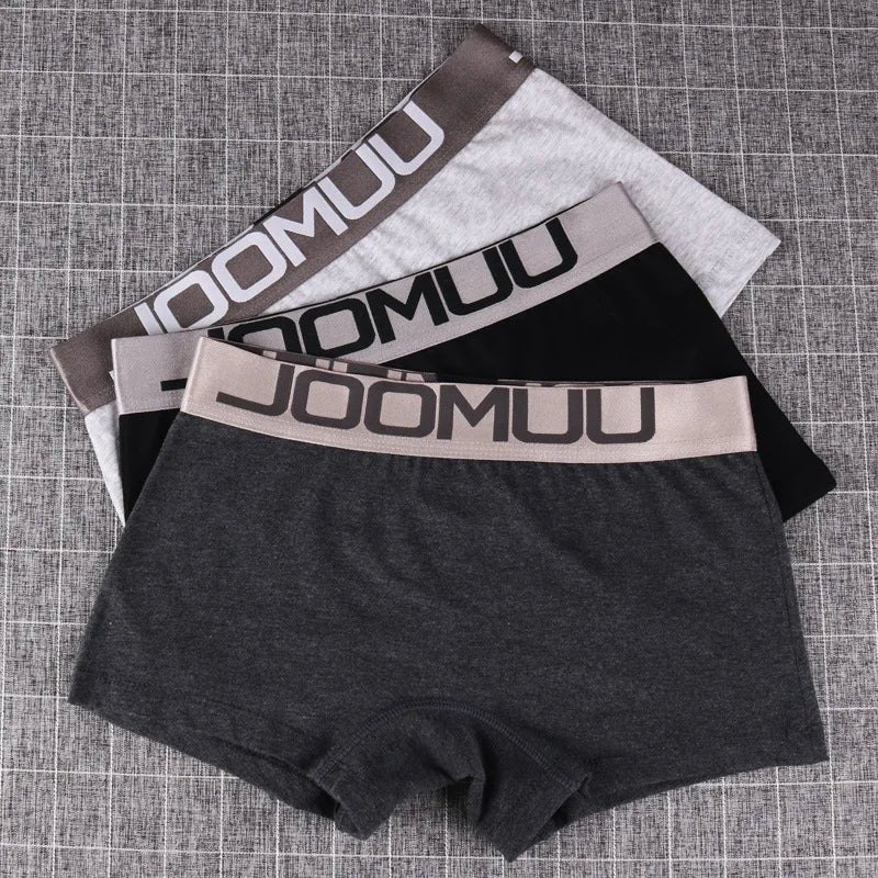 3PCS Popular Solid Women's Cotton Panties Boxer Underwear Ladies Breathable Letter Belt Briefs Sports Female Knickers Boyshorts