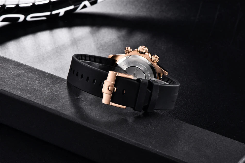 PAGANI DESIGN 40MM V2 Men Quartz Watches Sapphire Retro Chronograph Stainless Steel Waterproof Watch Men Relogio Masculino