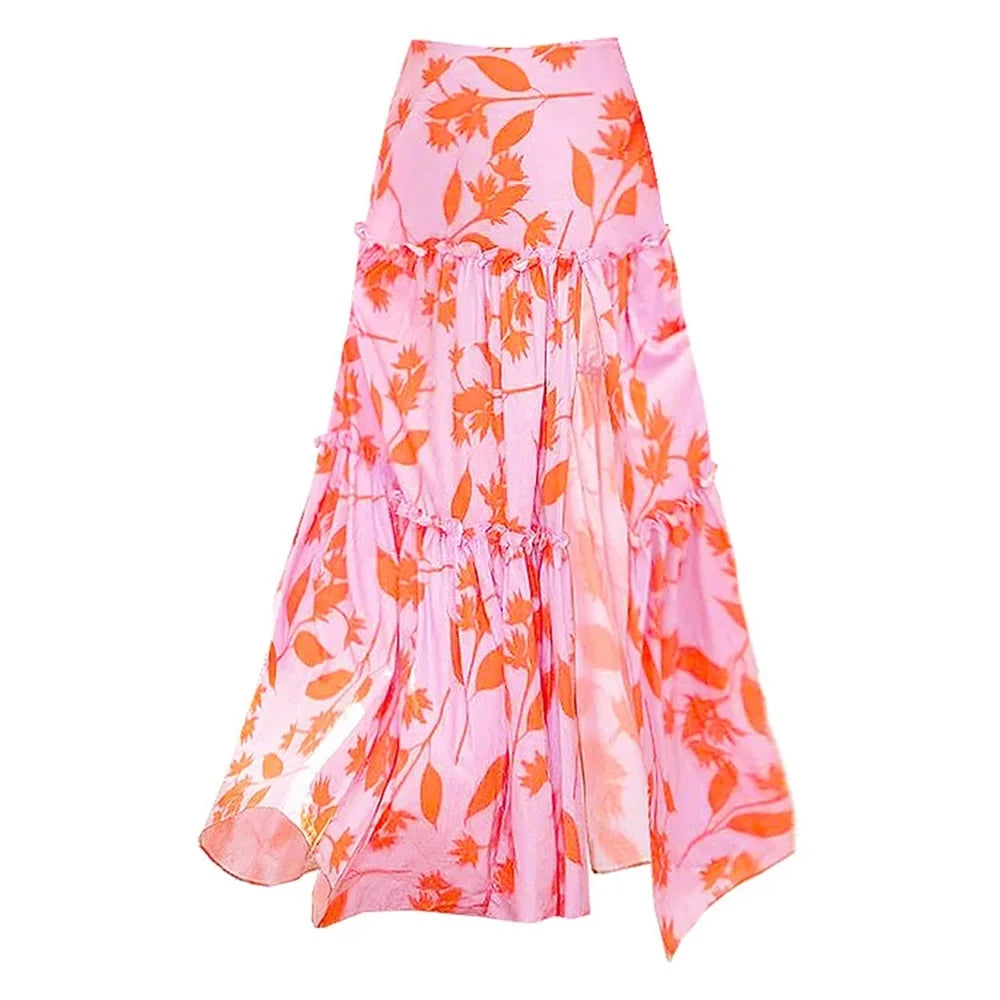 Women Swimsuit with Skirt Beachwear
