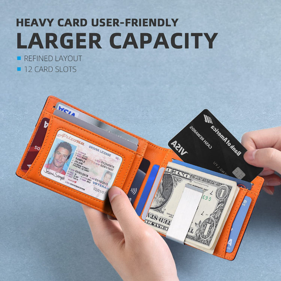 Rfid Microfier Leather Luxury Men Wallets Money Bag Slim Thin Man Card Holder Wallet for Men Short Purse Male Vallet Billfold