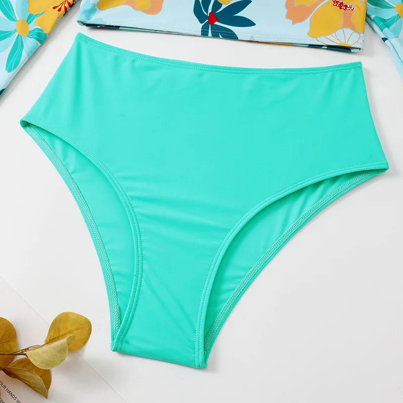 Women Surfing Two Piece Swimsuit