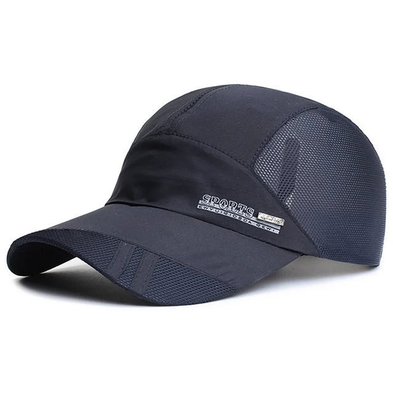Quick Dry Men Baseball Cap for Sports Cool Mesh Summer Women Sun Hat Fishing Running Family Parent Teenager Cap