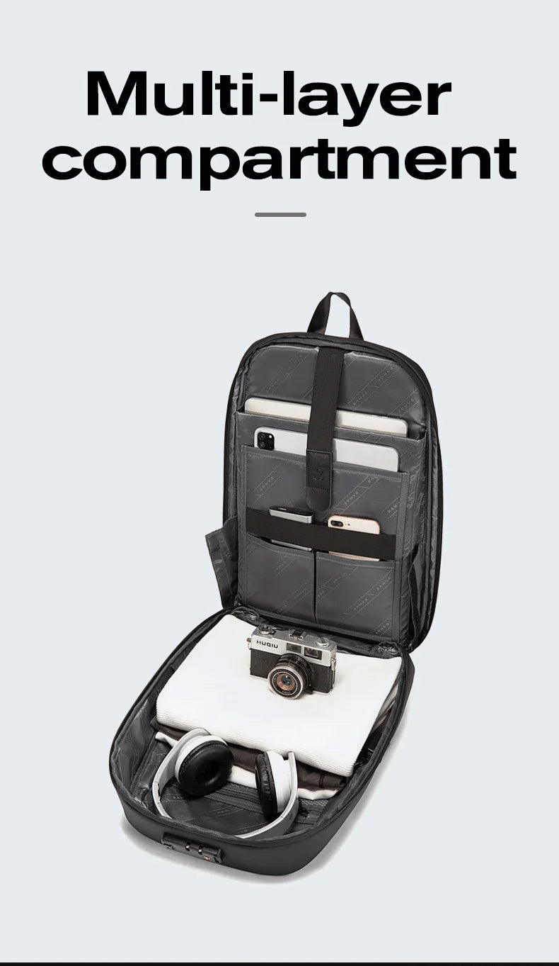 BANGE Backpack Brand Laptop Backpack Anti-theft Waterproof School Backpacks USB Travel Bag Backpack Business Male 2024