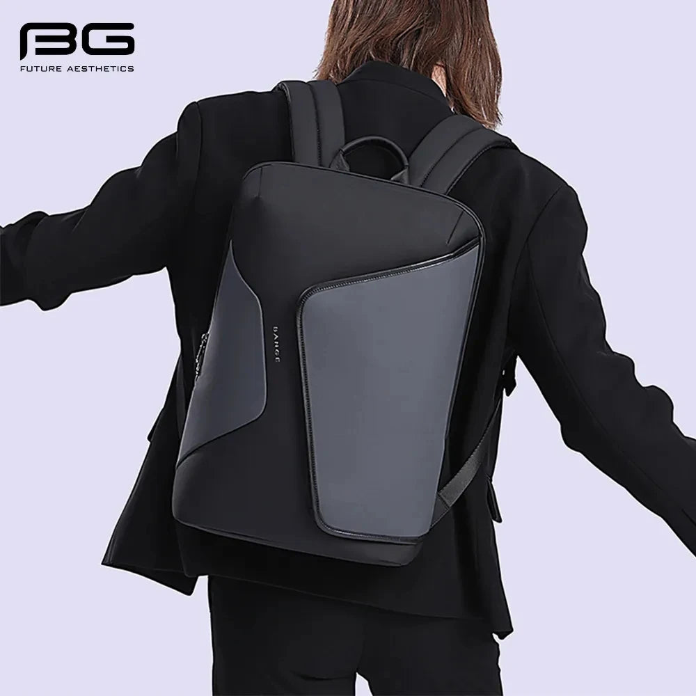 BANGE Business Backpack with External USB Port Anti Splashing Water Travel Backpack