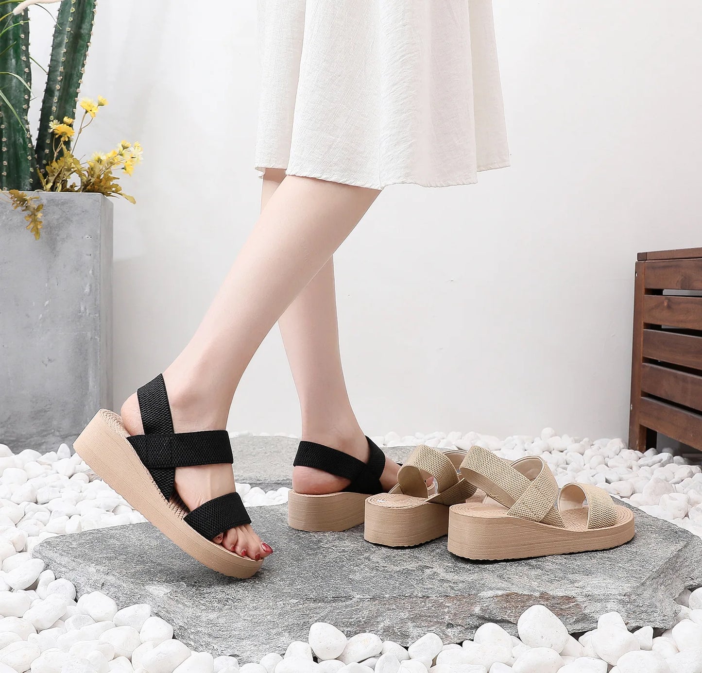 Wedge Sandals Outdoor Summer Lightweight Slides