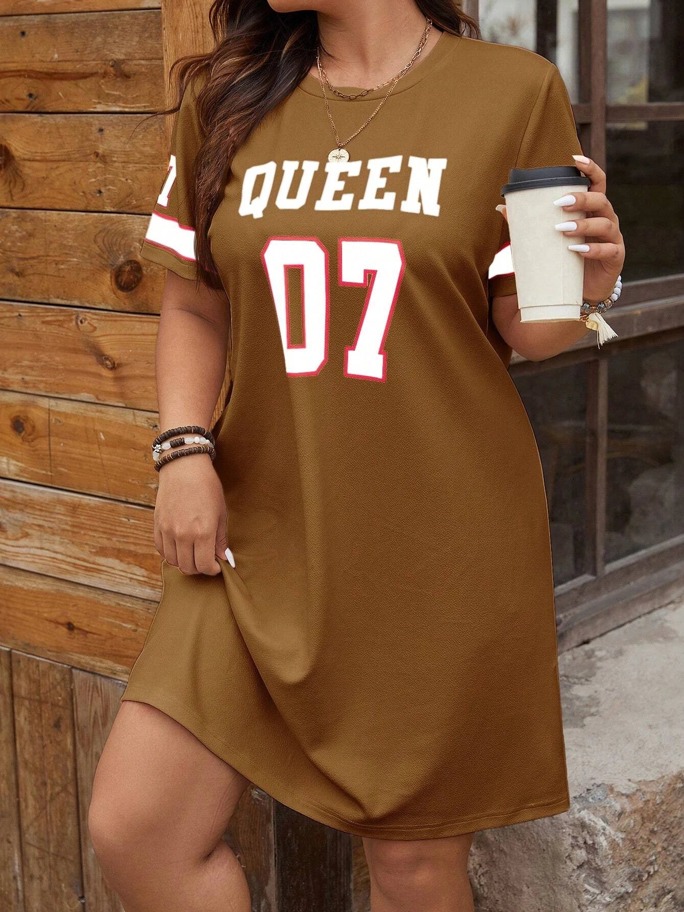 Plus Size Women's Sporty Casual Dress