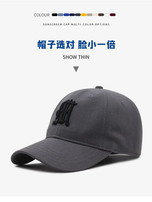 11 Colors Big Size Baseball Cap for Man and Woman Cotton Soft Top Snapback Hat Fashion Sun Cap 55-60cm 60-65cm