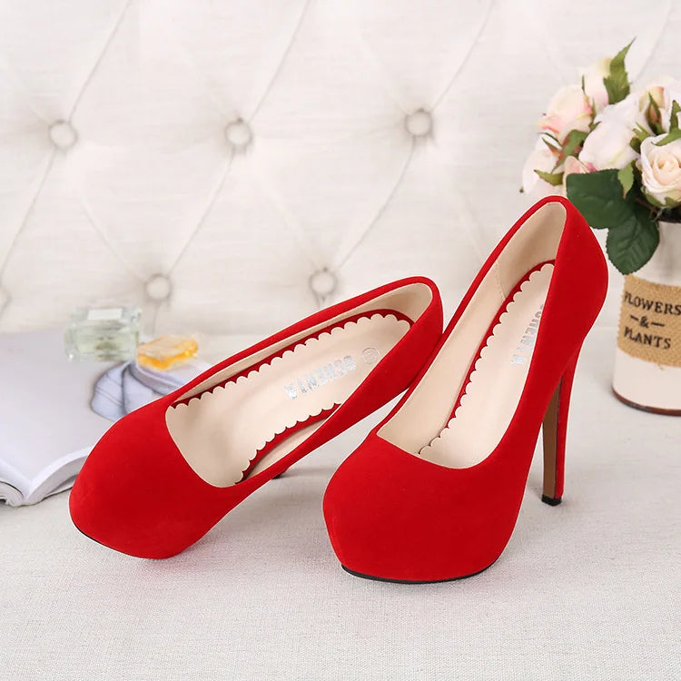 Comemore Sexy Platform High Heels Women's Leisure Heel Shoes 14cm Luxury Pumps Stilettos Shoes Footwear Woman 2025 Large Size 46