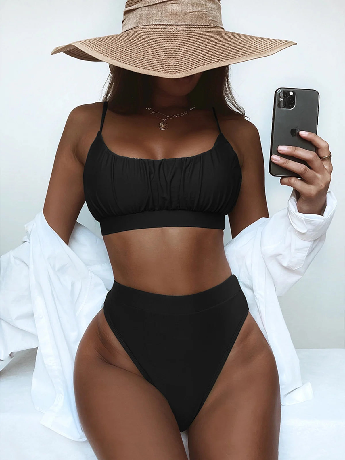 Women Swimsuit Bikini High Waisted Swimming Suit Beachwear Swimsuit