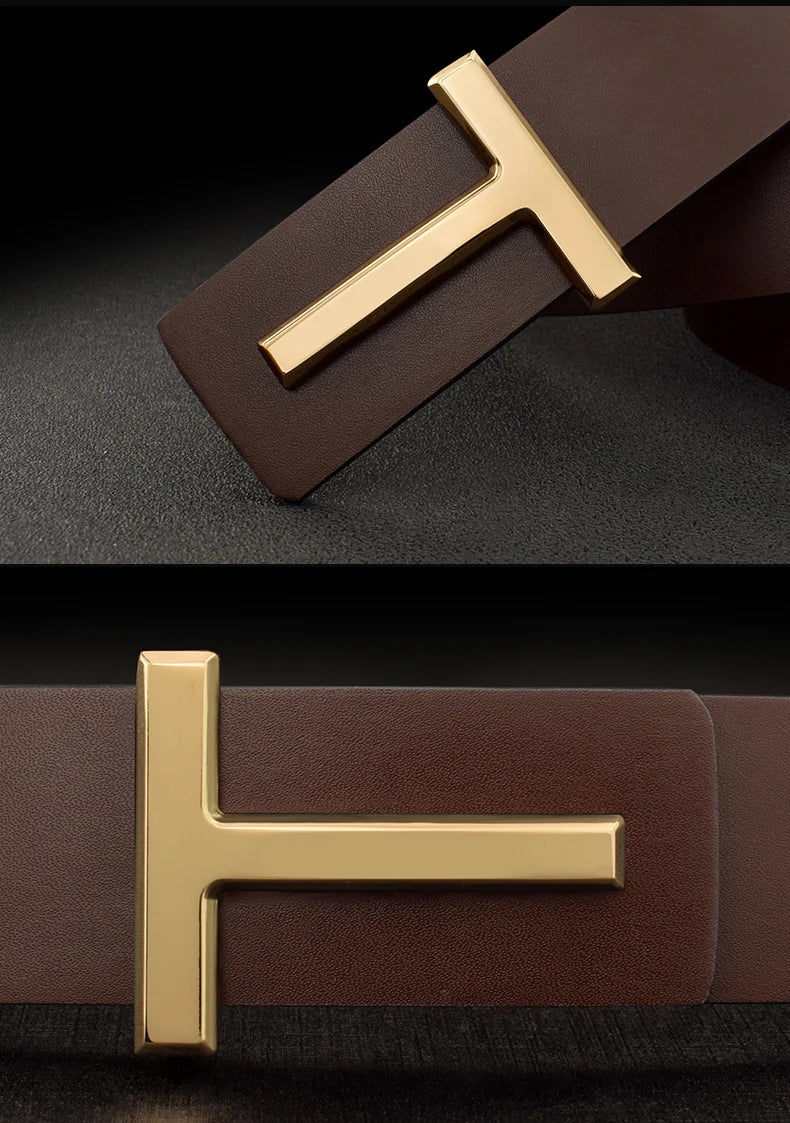 2023 new luxury high quality letter slide buckle designer belts men genuine leather famous brand 3.8cm Cowksin ceinture homme