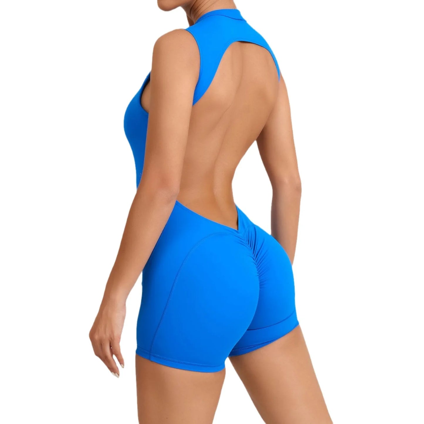 Yoga Suit Fitness Athletic Wear Yoga Set One-Piece Sexy Women Gym Jumpsuit Sportswear Sportswear Women's Clothing Gym Kit Blue