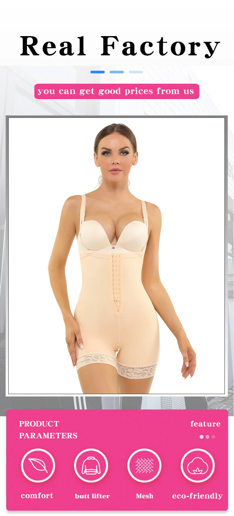 New Arrival High Compression Fajas Abdominal Board Post Surgery Strapless Figure Corrector Tummy Control Waist Body Shapewear