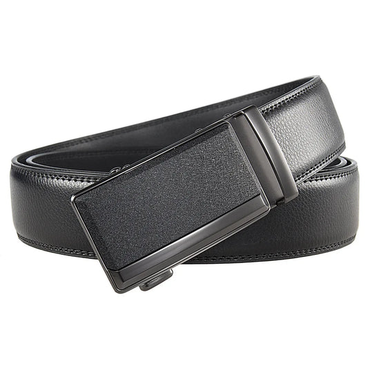 Men's Leather Belts Fashion Automatic Buckle Cowskin Male Belt Luxury Designer Black Brown 3.5cm Plus Size 130 140 150 160 170cm