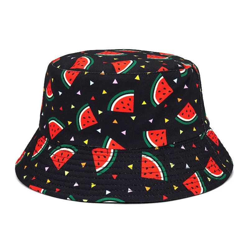2024 Fashion Print Hip Hop Bucket Hat Summer Men Fisherman Caps Hats Women Beach Cap Unisex Panama Hat Female