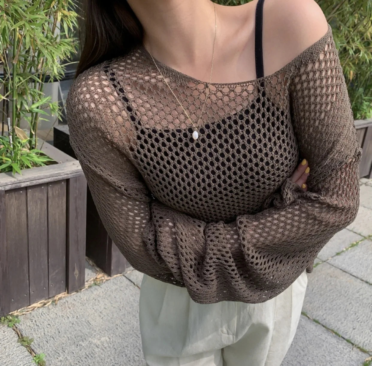 Women Summer Lace Beach Top