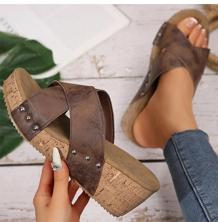 Women's High Heels Wedges Sandals