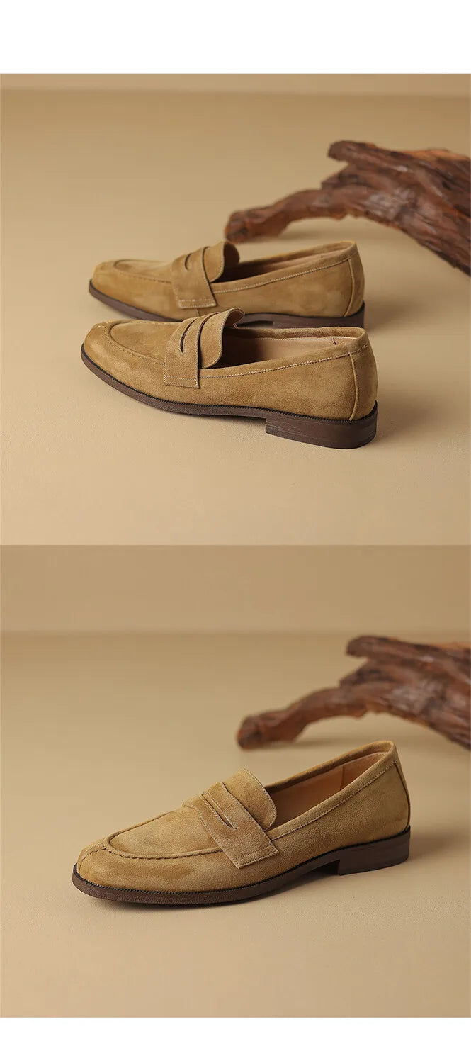 Brown Casual Flats Ladies Shoe Fashion Suede