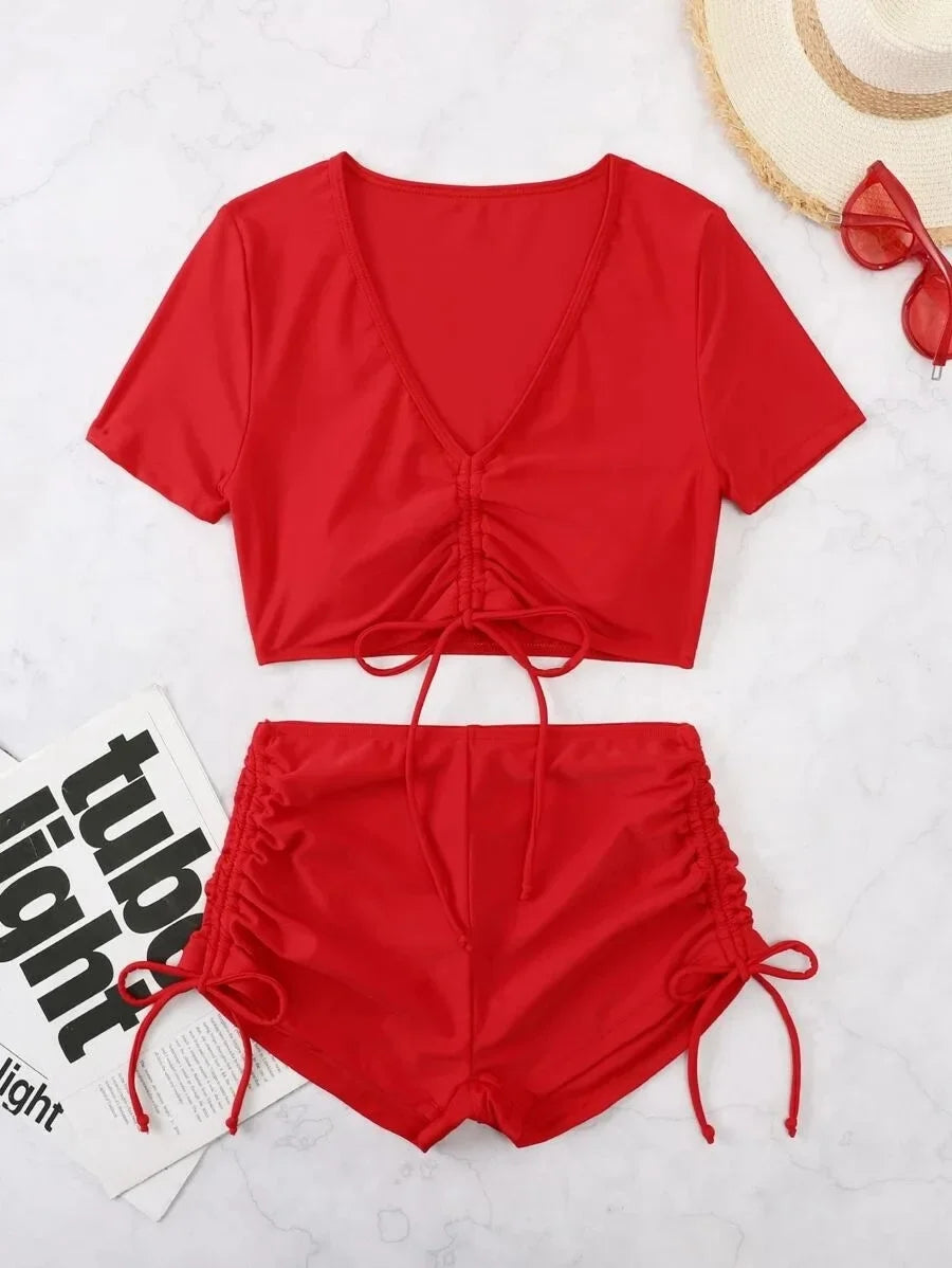 Swimwear Bikini Two Pieces Set