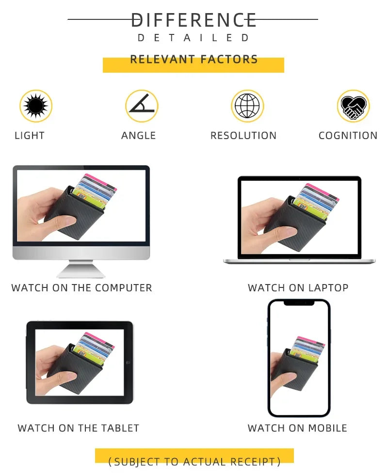 2024 Magnet Anti Rfid Blocking ID Credit Card Holder Case for Men Leather ID Bank Wallets with Magnetic Buckle Closer Cardholder