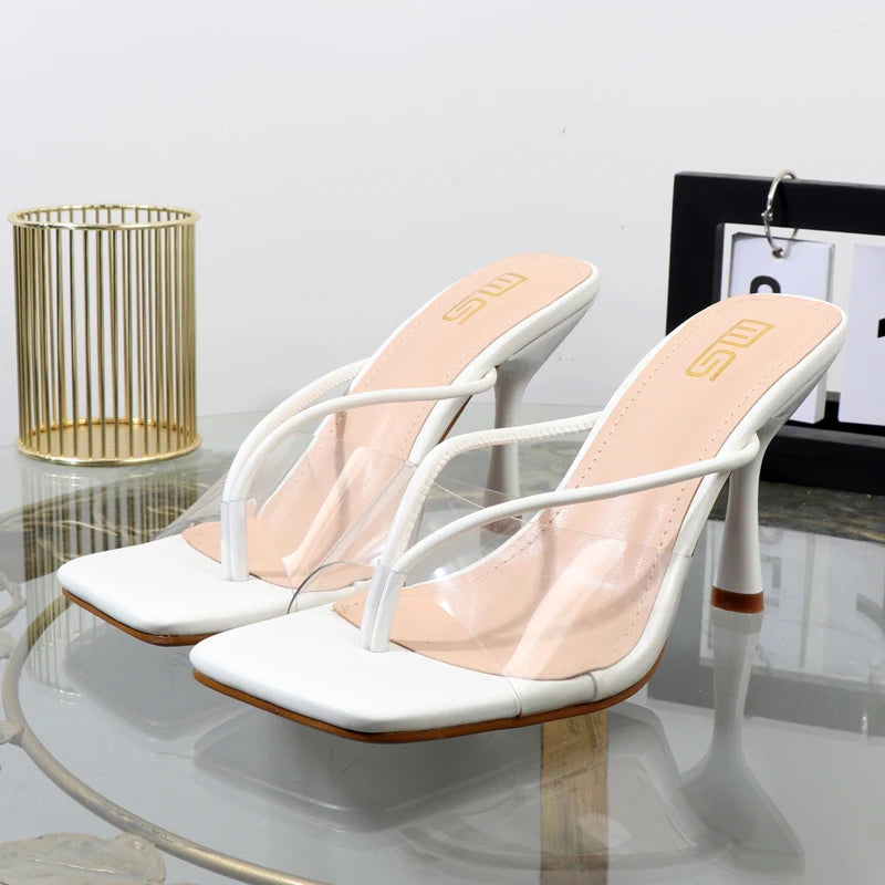 women stiletto flip flops