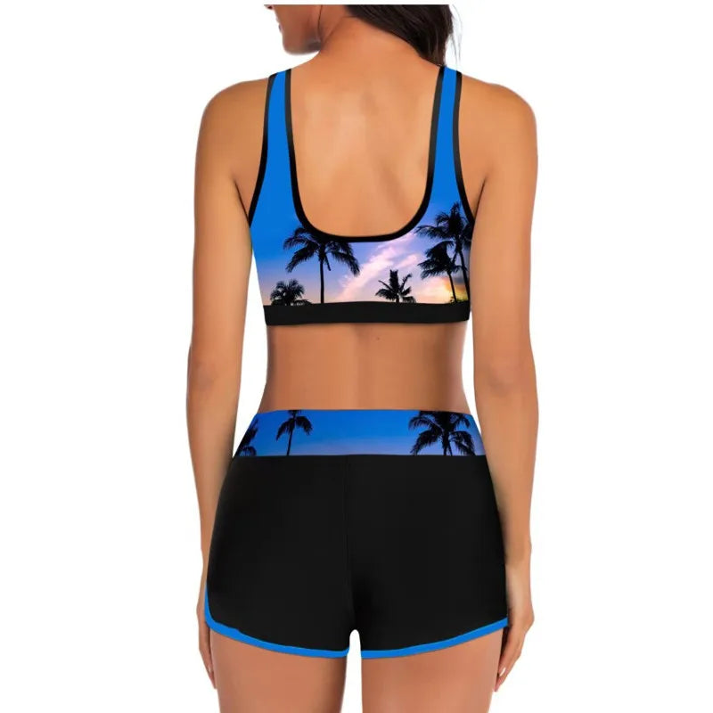 Swimsuit Women Sporty Tankini Sets