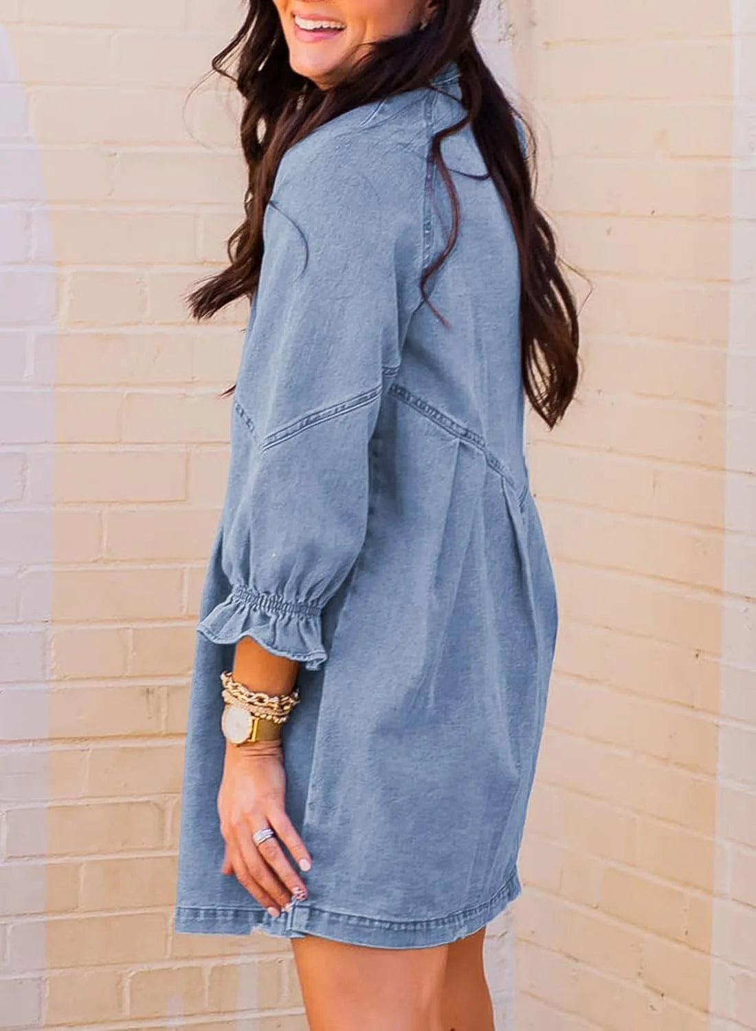 Women's Denim Shirt Dress