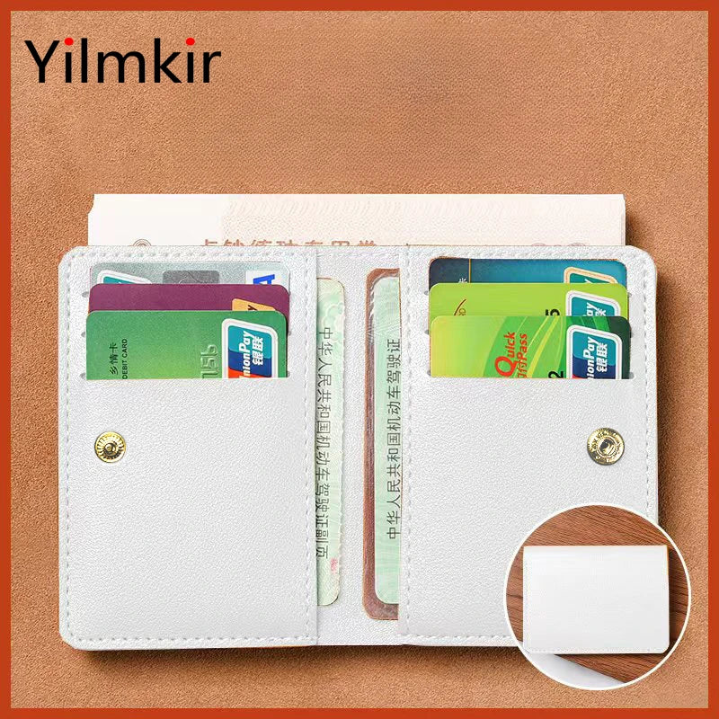 Simplicity Mini Folding Women's for Wallet PU Men Driver's License Credit Card Holder Storage Zero Monederos Purse