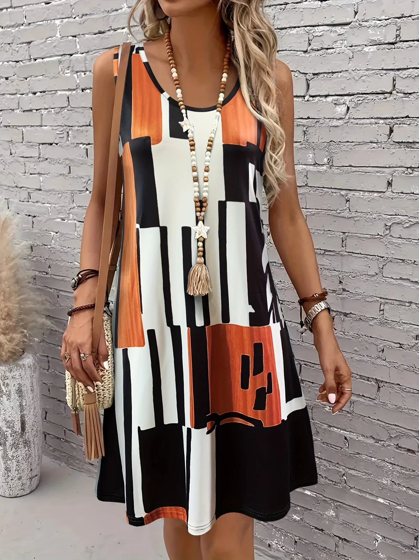 Spring Summer Women's Vacation Midi Dress