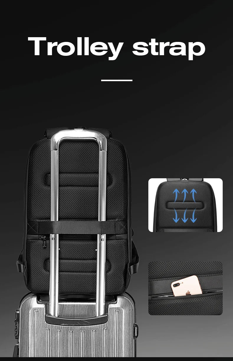 BANGE Backpack Brand Laptop Backpack Anti-theft Waterproof School Backpacks USB Travel Bag Backpack Business Male 2024