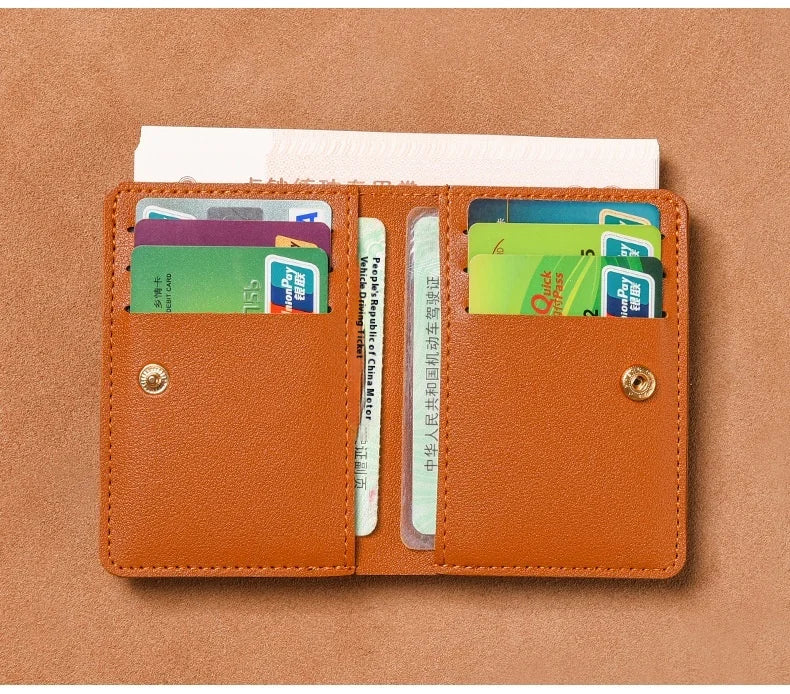Simplicity Mini Folding Women's for Wallet PU Men Driver's License Credit Card Holder Storage Zero Monederos Purse