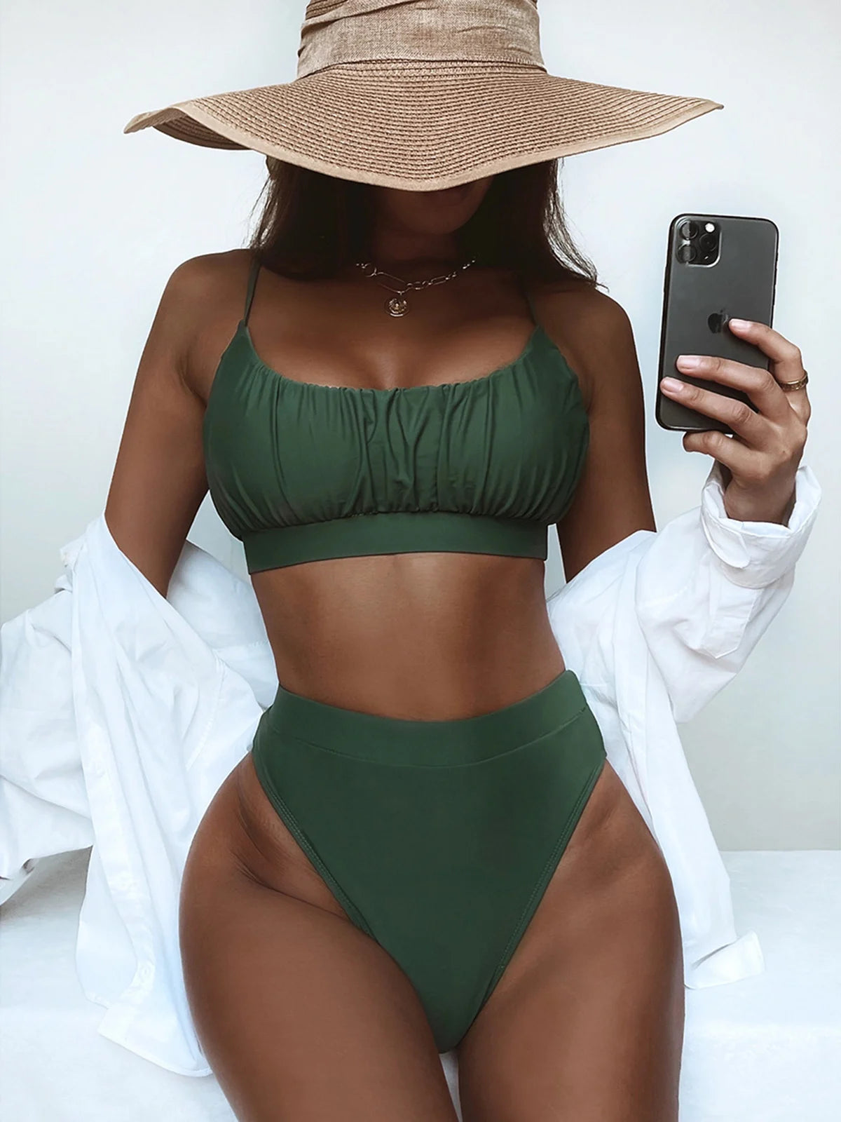 Women Swimsuit Bikini High Waisted Swimming Suit Beachwear Swimsuit